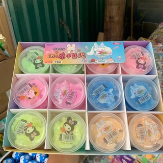 khay 24 hộp slime mây đủ màu