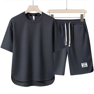 Unisex Thể Thao Thông Thường Phù Hợp Với Áo Thun Trơn Và Quần Short Mùa Hè Nhanh Khô Rời Chất Lượng Thoải Mái Thể Thao Nhà Phù Hợp Với Màu Be Cà Phê Đen Trắng Xám