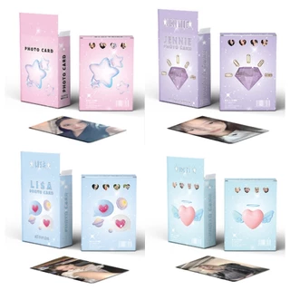 50-55pcs/box BP Laser Holographic Lomo Cards JISOO LISA ROSE JENNIE SOLO Photocards You and Me Album World Tour Hologram Postcards On Sale JY