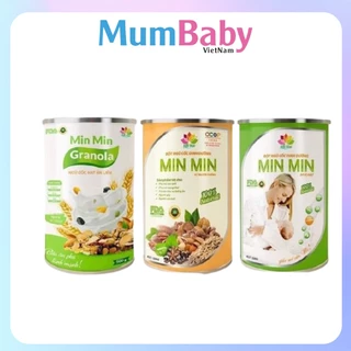 Bột Ngũ Cốc Dinh Dưỡng MIN MIN  Hộp 500gr - Bột Ngũ Cốc Lợi Sữa Cho Mẹ Bầu - Bột Ngũ Cốc Dinh Dưỡng