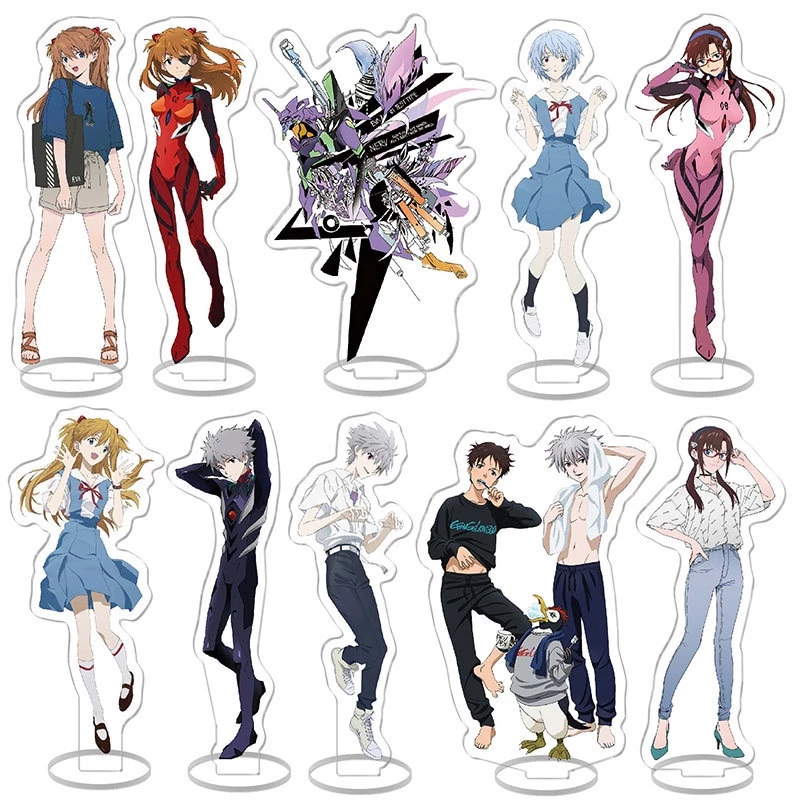 Mô Hình neon genesis evangelion kaworu nagisa ikari shinji ayanami rei Để Bàn Trang Trí