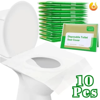 Set 10 Tấm Lót Bệ Ngồi toilet Dùng Một Lần Bằng Gỗ Tiện Dụng