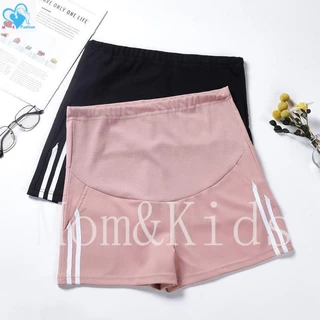 Ready Stock Quần Short legging Mỏng Dáng Rộng Phong Cách Thể Thao Thời Trang Cho Bà Bầu m-3xl