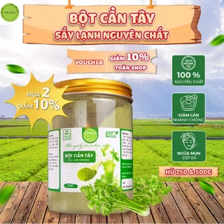 Bột Cần Tây Sấy Lạnh Nguyên Chất Greenci, Hỗ Trợ Giảm Cân Duy Trì Vóc Dáng 100/250/500g