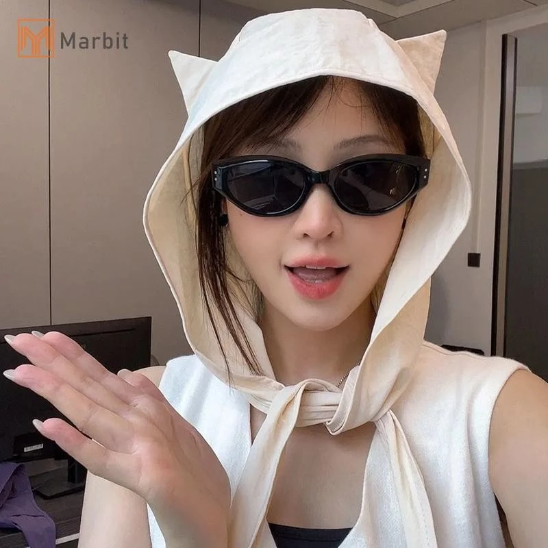 Marbit Thời Trang Dễ Thương Dây Đeo Tai Chống Nắng Nhanh Khô Mũ Chống Nắng Cho Nữ Mới