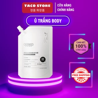 Mặt Nạ Ủ Trắng Da Tắm Trắng Body Niacinamide Giữ Ẩm HUNMUI 300ml