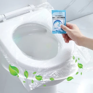 Miếng Lót Bệt Vệ Sinh Tự Phân Huỷ ,tấm lót toilet dùng một lần(Túi 10/50 chiếc)Vô Trùng, Sạch Sẽ, Không Thấm Nước- BOMME