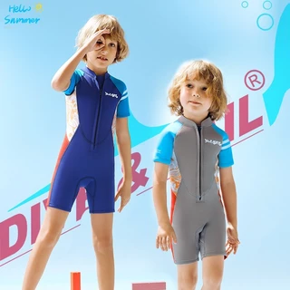 Bộ đồ bơi dày 2,5MM có sẵn Bộ đồ lặn cho trẻ em Bộ đồ lặn chống lạnh một mảnh Bộ đồ lặn lặn lặn chống lạnh