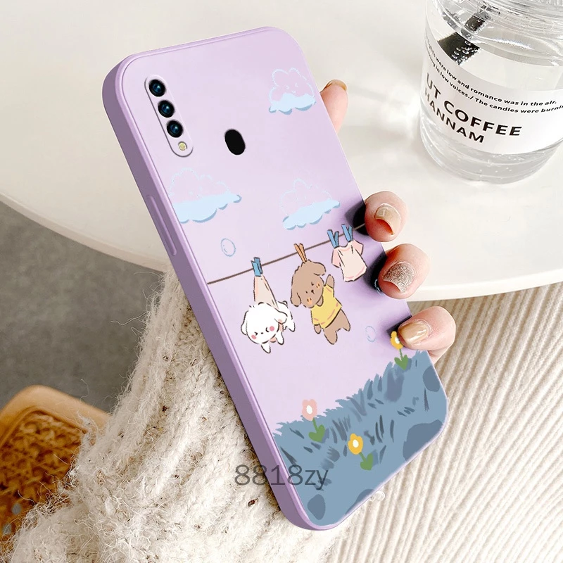 ốp lưng oppo a31 2020 Ốp Điện Thoại tpu silicone Mềm Chống Rơi Vỡ In Hình Dễ Thương Kèm Dây Đeo Cho oppo a31 2020