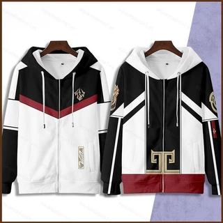 Áo Khoác Hoodie Tay Dài In Họa Tiết Anime 3D Honkai: Star Rail Jing Yuan Thời Trang Unisex