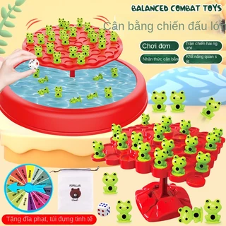 WISLEO Cây cân bằng ếch Sansanvu, đồ chơi ếch thăng bằng để bàn cho trẻ em