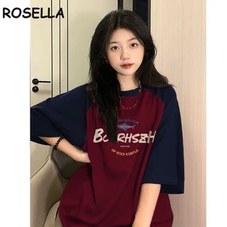 Rosella áo phông áo thun nữ croptop baby tee Stylish Phong cách Trendy INS WMY2410A1R 2Z240112