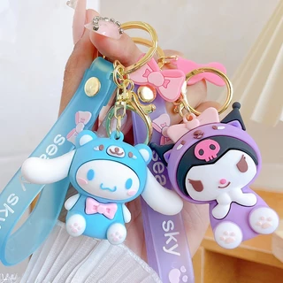 Kawaii sanrio Móc Chìa Khóa Xe Hơi Hình kuromi hello kitty cinnamoroll Dễ Thương Dùng Làm Quà Tặng Cho Bạn Bè