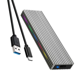 Vỏ Ổ Cứng Ngoài Bằng Hợp Kim Nhôm Cho nvme / sata ngff m.2 mkey ssd usb3.1 type-c 10gbps