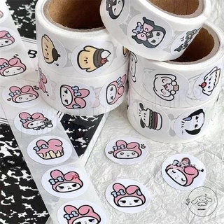 SANRIO Bộ 200 Miếng Dán Tự Dính Họa Tiết Hoạt Hình Dễ Thương Dùng Trang Trí Túi Quà / Thiệp Mời / Tiệc Cưới