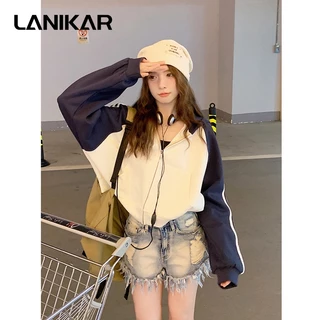 Giyu Áo Khoác hoodie áo khoác nữ zip hoodie casual Thông thường Thoải mái New Style WWY23A0DDG 48Z231129