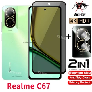 Kính Cường Lực Chống Nhìn Trộm Bảo Vệ Màn Hình Cho realme c67 2023 realme c67 c 67 67c realmec67 c67realme 4g 5g 2023