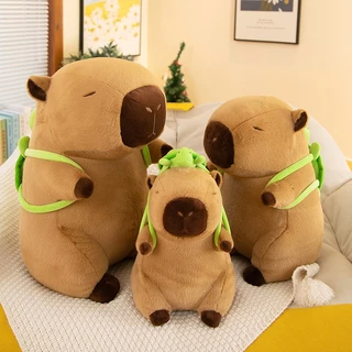 Gấu bông Capybara siêu mềm Búp Bê Nhồi Bông Capybara Mềm Mại Đáng Yêu, Gấu Bông Mô Phỏng Capybara，Capybara Chảy Nước Mũi