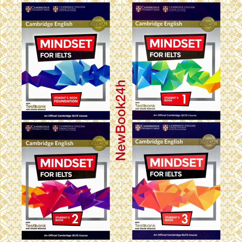 Mindset For I.ELTS Level Foundation, 1, 2, 3 Student's B.o.o.k + Kèm File Audio