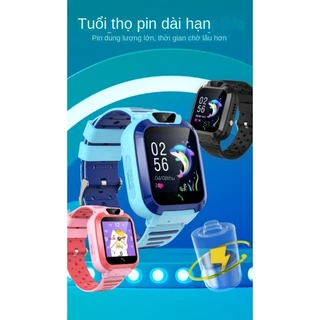 Đồng Hồ Thông Minh Định Vị GPS Trẻ Em Kid Watch W11 lắp sim kết nối 4G nghe gọi video call có camera SOS tin nhắn thoại
