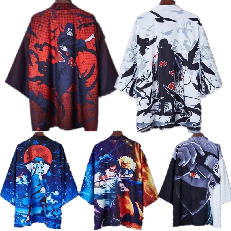 Uchiha Áo Choàng kimono Hóa Trang sasuke kakashi Phim naruto