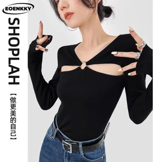 Áo khoác len cardigan EOENKKY WMY23A0MJ5 42Z231018 thoải mái phổ biến phong cách Hàn Quốc