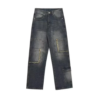 Quần jeans Nam Dài Ống Rộng Thời Trang Cá Tính