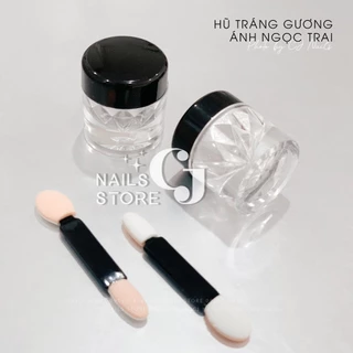 Hũ tráng gương ánh ngọc trai trang trí móng