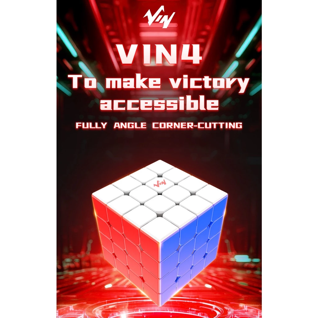 !Mới! [Mới] [[Hàng Mới]Khối Rubik Vin 4M 4x4x4 UV Vin 4 4X4 Thiết Kế Mới Nhất