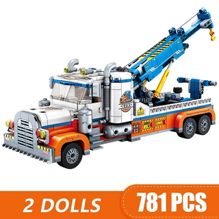 Bộ Đồ Chơi Lắp Ráp Mô Hình Xe Tải Cứu Hộ 781 Mảnh Ghép Cho Bé lego