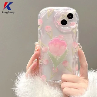 Ốp Điện Thoại Mềm Họa Tiết Hoa tulip Cho IPhone 11 12 13 PRO MAX 6 7 6S 8 Plus X XR XS MAX 11 12 13 Se 2020 6SPlus 7Plus 6Plus 8Plus XSMAX