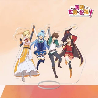 Mô hình Standee Anime KonoSuba God's Blessing on this Wonderful World Megumin để bàn tượng nhựa acrylic trong suốt