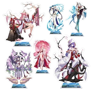 Mô hình Standee Hot Game Genshin Impact Figures Acrylic Anime YeLan Kuki Shinobu Yae Miko Ayato decor góc học tập để bàn