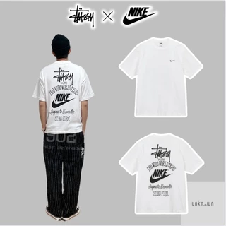 👑[Mirror Quality]👑-Áo tee N!ke x Stussy The Wide World Tribe T-Shirt,Áo thun Stussyx n!kie cao cấp full túi tag