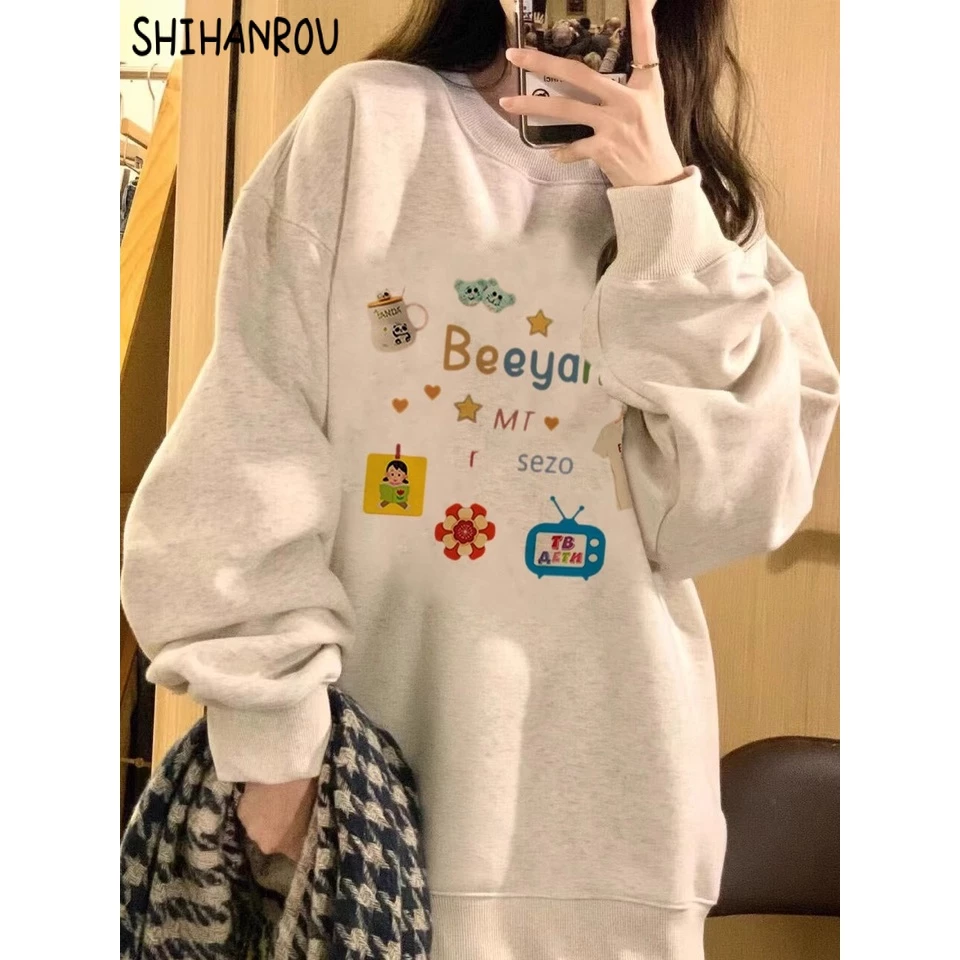 SHIHANROU Áo Khoác hoodie áo khoác nữ Thông thường INS casual trendy WWY23B0QWN 48Z231202