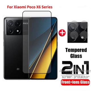 Toàn Bộ Kính Cường Lực 2 Trong 1 HD Bảo Vệ Toàn Màn Hình Cho Xiaomi Poco X6 Pro 5G M6 Pro 4G