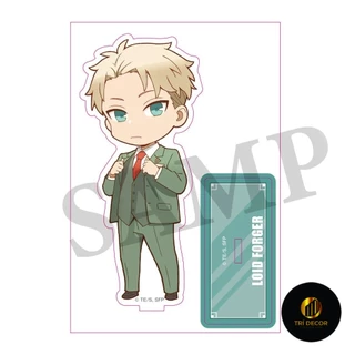 Mô hình Standee Spy x Family Acrylic Anime Twilight Loid Forger Yor Forger Anya Phụ kiện trang trí để bàn góc học tập