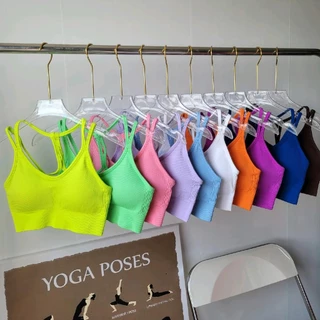 Bra dệt gân cao cấp tập gym yoga nữ