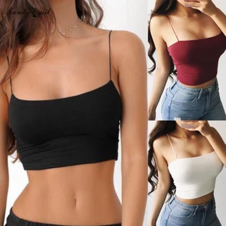 Áo Croptop Hai Dây Màu Sắc Thanh Lịch