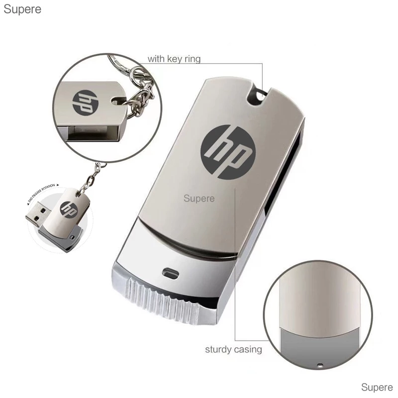 Hp Ổ Đĩa Usb Tốc Độ Cao Chống Nước 2tb 1tb 128gb 1gb 8gb 16gb 32gb 64gb
