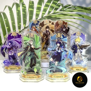 Mô hình Standee Anime Game Genshin Impact Zhongli Hutao Shougun Wanderer Alhaitham Phụ kiện trang trí 2