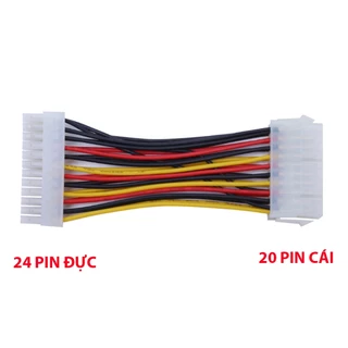 Cáp chuyển nguồn ATX 20 pin cái sang 24pin đực, chuyển đổi từ 20pin PSU sang 24PIN trên bo mạch chủ máy vi tính