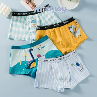 Quần Lót boxer cotton Thoáng Khí Cho Bé Trai 2-15 Tuổi