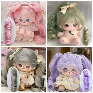 Avalentine Tóc Giả Búp Bê bjd sd Tóc Xoăn Dài Bằng Sợi cotton Hóa Học diy Màu Tím / Hồng Dành Cho Búp Bê bjd