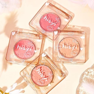 Vog Blush Trang Điểm Tình Yêu Bảng 4 Màu Khoáng Bột Đào Đỏ Đỏ Đỏ Lâu Dài Tự Nhiên Hawthorn Cheek Tint Chống Thấm Nước Blusher Mỹ Phẩm