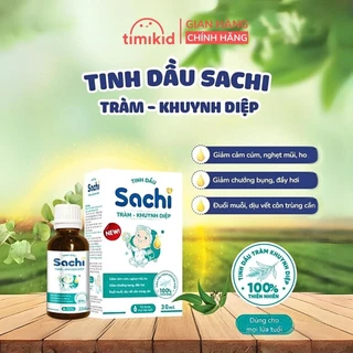 Tinh Dầu Tràm Khuynh Diệp SACHI Cho Bé Giúp Xua Muỗi, Làm Ấm, Phòng Cảm Lạnh - 30ml