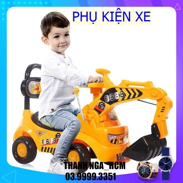 Phụ kiện Xe cẩu chòi chân cho bé, giúp bé phát triển thể chất đầy đủ