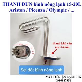 Mai so, ruột, sợi đốt bình nóng lạnh đa năng 15 20 lít thanh đun nước ARISTON, PICENZA, OLYMPIC hàng Xịn