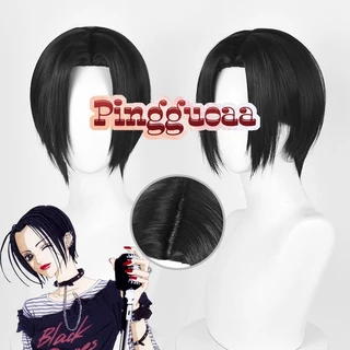 Anime NANA Nana Osaki Cosplay Wig 28cm Middle Part Black Short Wigs Heat Resistant Synthetic Hair