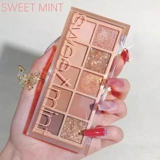 SWEET MINT Bảng phấn mắt mờ sáng không thấm nước và chống mồ hôi